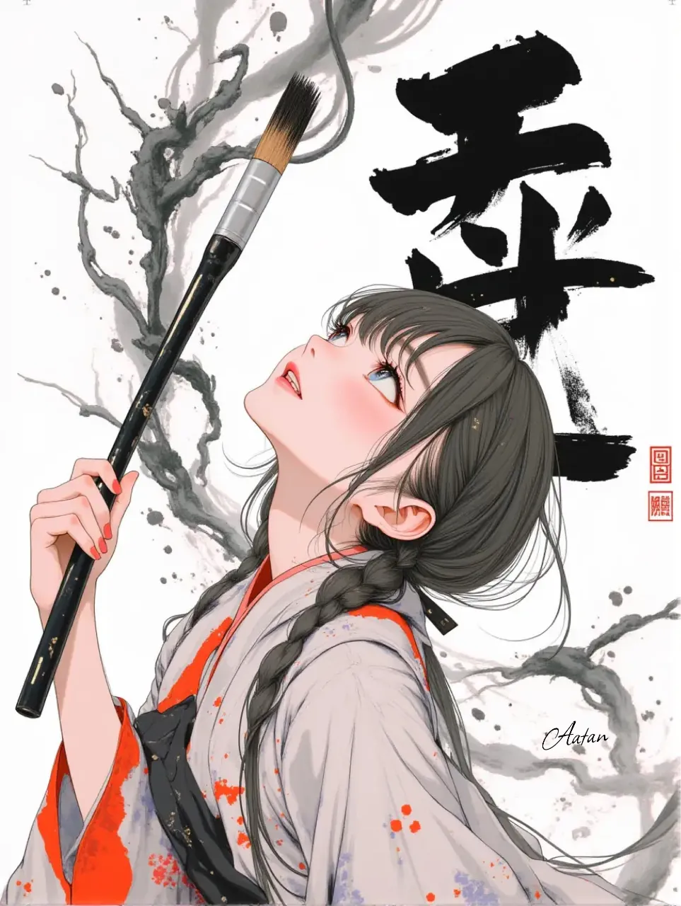 筆魂 — 亜婭TANさんのAIイラスト