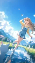 草のにおいがするぅ