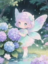 雨上がりの紫陽花·梅雨チャレンジ の投稿作品