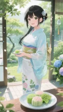 S　涼風をはこぶ笑顔と和菓子