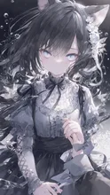 「　水の底で　」 — 白華【はっか】さんのAIイラスト