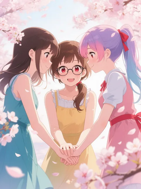桜物語、3人の友情。