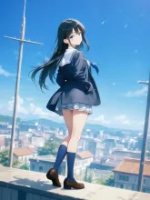 ジャケットを羽織って
