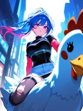 チキンジョッキー！ — アタナさんのAIイラスト