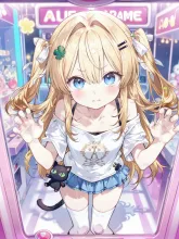 張り付きアリスちゃん — パステル調イラストのAIイラスト|SUPPART