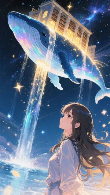Professional anime artwork - 空飛ぶ図書館