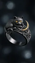 Ring-Black Cat-Citrine