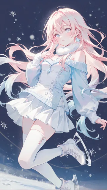 初雪スケート