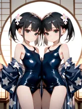 双子だから同じ服装になるのかな? — 浴衣のAIイラスト|SUPPART
