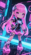 未来のピンク髪娘💕アタシと付き合いたい人いる？❤️ — 美波💕さんのAIイラスト
