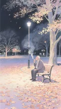 画像生成チャレンジ·夜の公園 の投稿作品