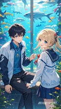 水族館でデート🐬