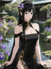 花菖蒲の咲く池·初夏チャレンジ の投稿作品