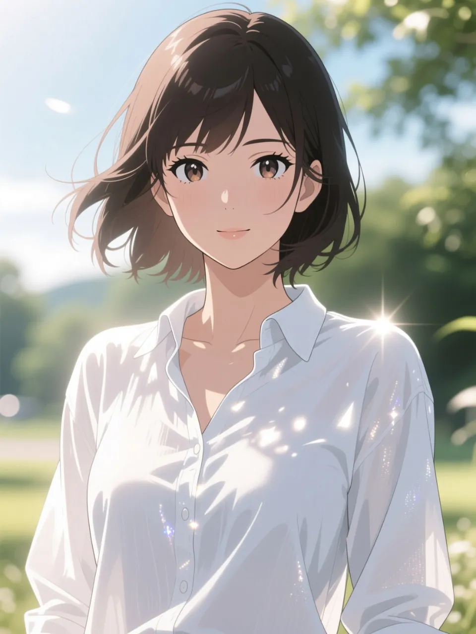 リネンシャツの風