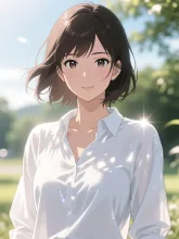 リネンシャツの風
