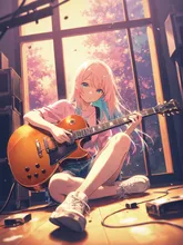 春日向のギタリスト。