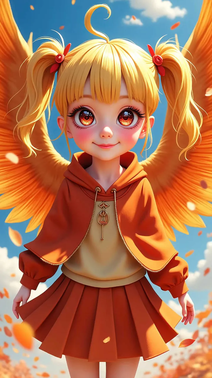 Phoenix Girl — カオス世界さんのAIイラスト