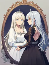 鏡の国のアリス風
