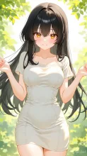 白ワンピの少女 — ユウさんのAIイラスト