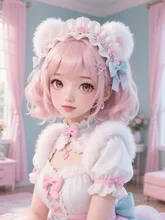 ふわふわぴんく — もずくもちさんのAIイラスト