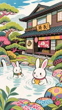 ちょっとだけ木版画風