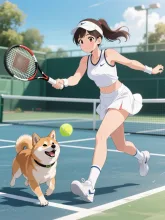 ボール‼️ — 犬イラストのAIイラスト｜SUPPART