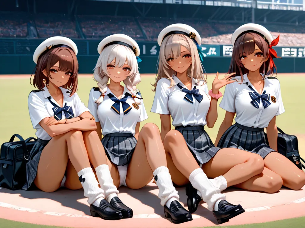 野球部マネージャー勢ぞろい