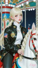 白馬に乗ったお姫様