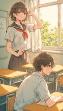 窓際のふたり