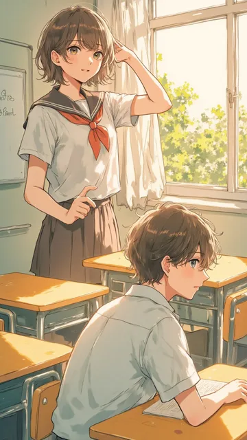 窓際のふたり