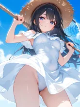 蝉取り·網を手に夏の木立 の投稿作品