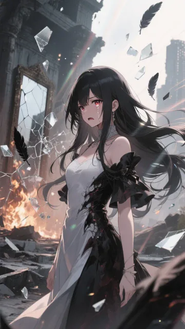 A dramatic anime-style… - 悪役に落ちた日