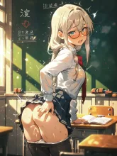 委員長の放課後·黒板の前の、秘密の顔 の投稿作品