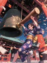 豪快な除夜の鐘突き🔔