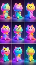 虹色子猫 LINEスタンプごっこ