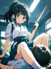 書道ガール·一筆に込める心 の投稿作品