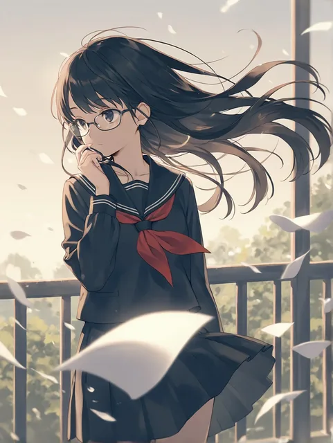 女子高生 考え事