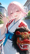P　福招きの獅子頭