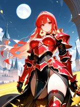 姫騎士と城 — mafuyuさんのAIイラスト