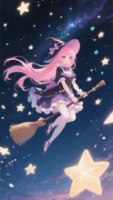 ピンク髪乙女💕魔女になって星の海へ❤️