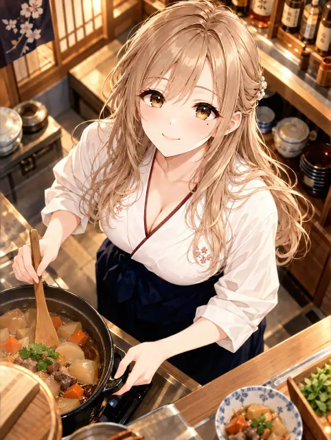 お食事処「ひより」の看板娘。