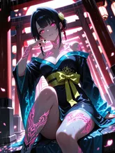 パンク・夜間チャレンジ🖕🏻🪭和パンク🪭🖕🏻 — 一撃さんのAIイラスト