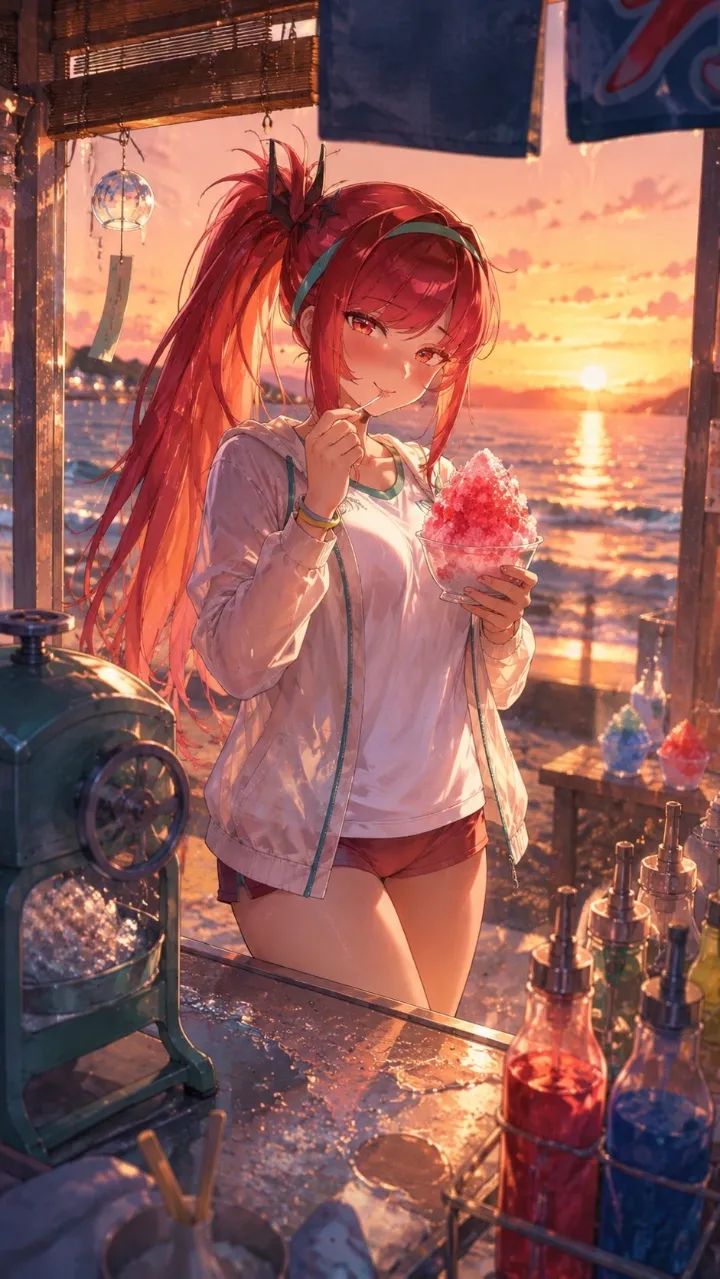 海辺の税密基地 — うーひーさんのAIイラスト