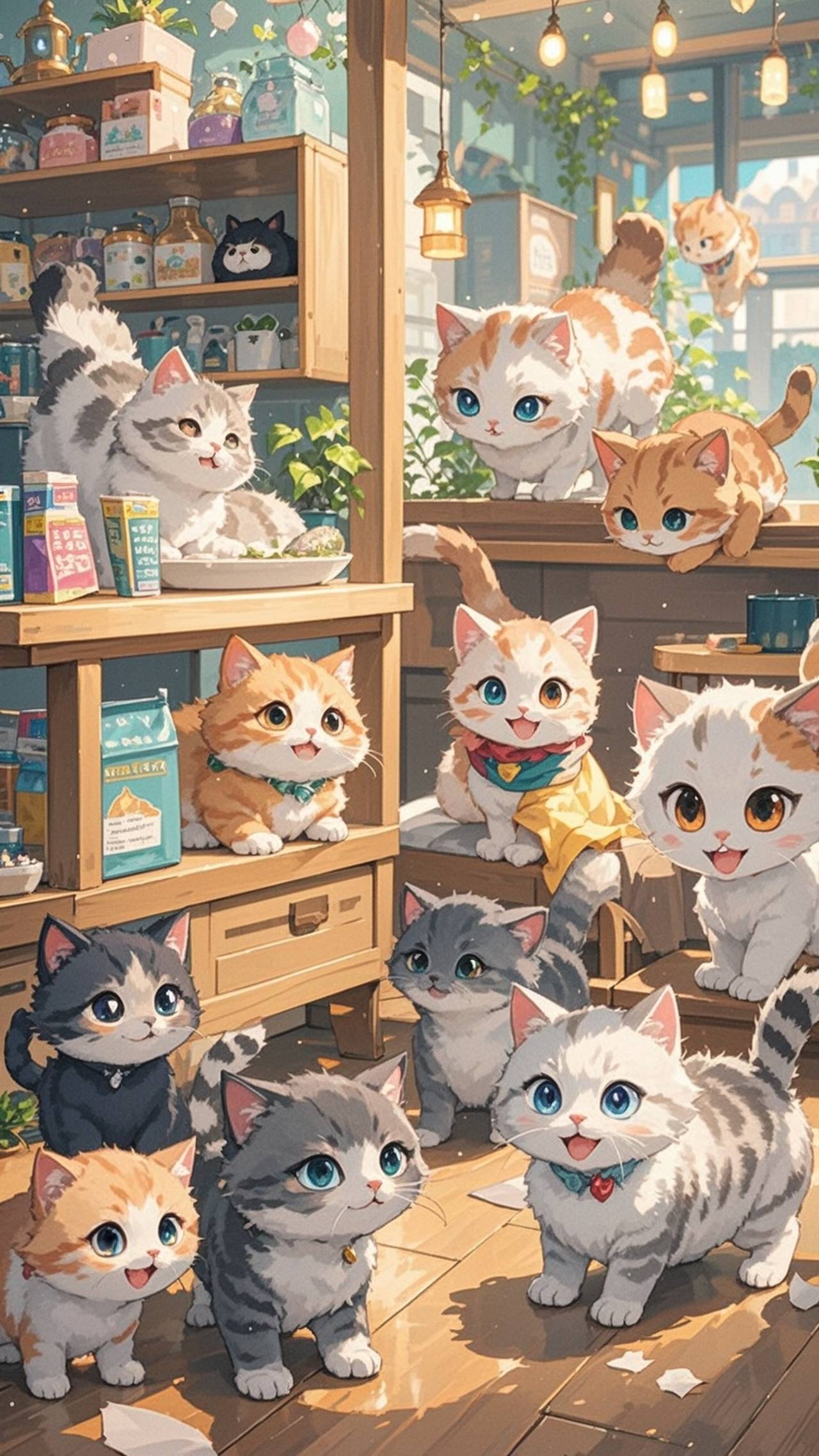 猫カフェ — SUPP66695834さんのAIイラスト