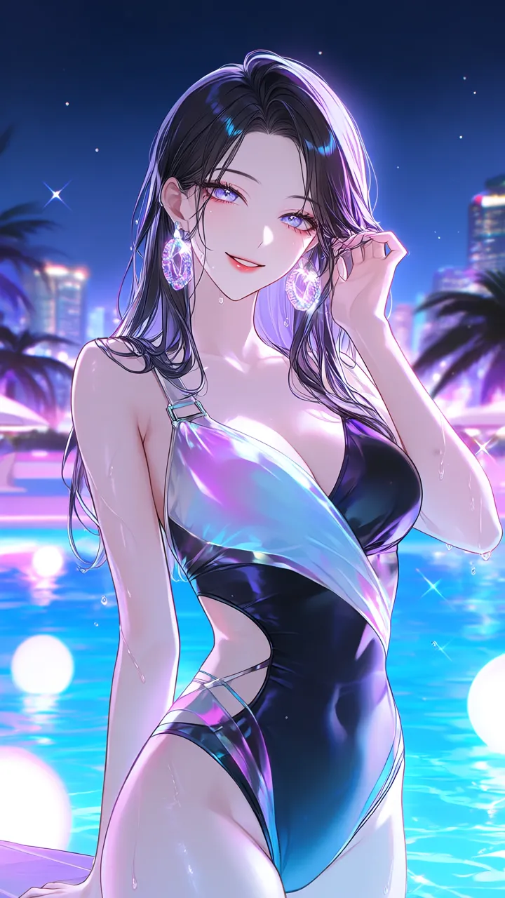 P　泡沫のネオンブルー