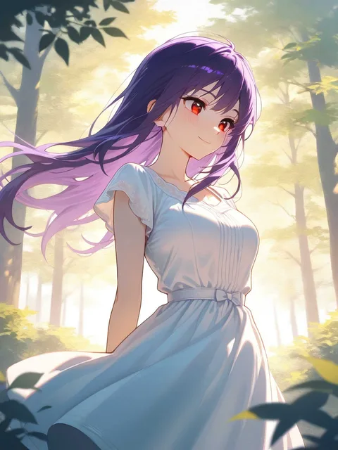 森の中の女の子
