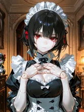 メイドさんは悲しんでいる