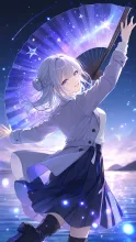 P　秋風を舞い上げる