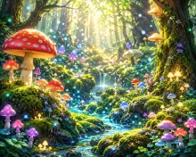 キノコの森·ふしぎな森のキノコ の投稿作品