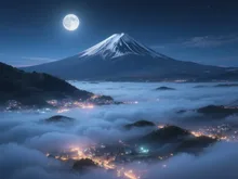 雲海に望む富士山♪🗻